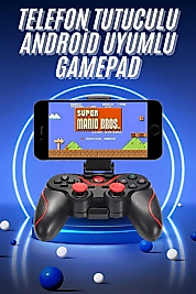 Joystik Gamepad Bluetooth Telefon Tutucu Oyun Kolu Telefon Android Uyumlu