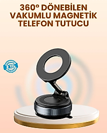 Vakumlu Manyetik Araç Telefon Tutucu Güçlü Tutuş