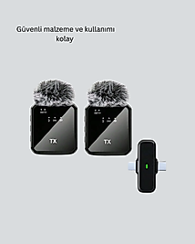 2in1 Kablosuz Yaka Mikrofonu UCZZZF15YAKAKAMERA-2