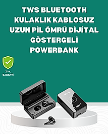 Ayna Tasarımlı Şarj Kutulu Bluetooth 5.1 Kulaklık