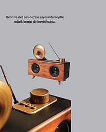 Bluetooth Hoparlör 3D Ses Teknolojili Gramafon Tasarımı XUUCZZZB6SPEAK-2-1