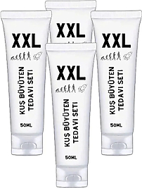 KUŞ BÜÜYÜTÜCÜ XXLCREAM MEN ENLRGR 4LÜ ADET X 50 ML ERKEKLERE ÖZEL KREM
