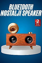 Bluetooth Retro Radyo Hoparlör Ahşap Renk UUCZZZB6SPEAKERRRRR3-1