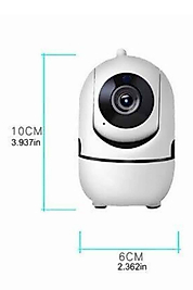 Baby Kamera Kablosuz 720P Beyaz 360 Derece Wifi Kamera Full HD 1080p