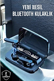 Bluetooth Kulaklık Powerbankli Dijital Göstergeli Dokunmatik Kontrol