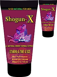 SHOGUNX EXTRA SİZE CREAM 2 ADET 50ML ERKEKLERE ÖZEL "SÜRE-KATILIK-HACİM" PE.NİSBAKIM MASAJ KREMİ