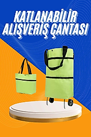 Alışveriş Çantası Katlanabilir Pazar Arabası Tekerlekli Pazar Arabası Katlanabilir