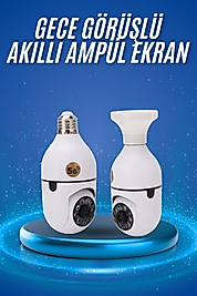 Akıllı Dönebilen Gece Görüşlü Ampül Kamera UUCZWİFİKAMERAAMPUL3