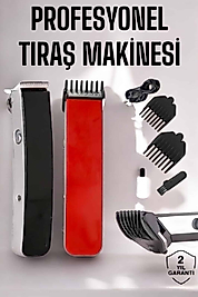 Paslanmaz Çelik Şarjlı Tıraş Makinesi Pratik ve Keskin Performans