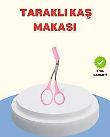 Profesyonel Taraklı Kaş Makası – Evde ve Salon Kullanımına Uygun