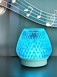 G5 Kristal Şarjlı Masa Lambası - 7 Renk Gece Lambası ve Bluetooth Hoparlör