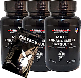 ANİMALE ERKEKLERE ÖZEL BÖLGE ŞEKİLLENDİRME DESTEKLEYİCİ 3 ADET 30LU BRK:024 + HED.İYE PLAYBOY KAYDIRMACA JELİ