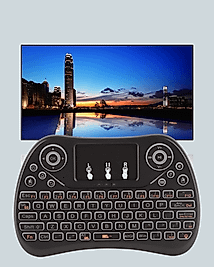 Işıklı Kablosuz Mini Klavye – 2.4 GHz, Dokunmatik Mouse Özellikli