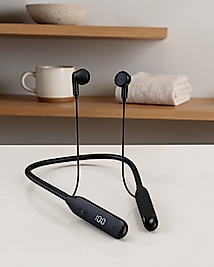Kablolu Boyun Askılı Dijital Göstergeli Bluetooth Kulaklık
