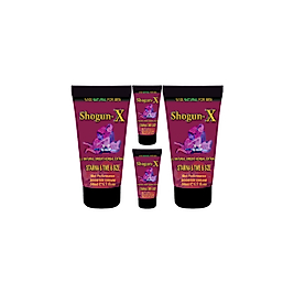SHOGUNX EXTRA SİZE CREAM 4 ADET 50ML ERKEKLERE ÖZEL "GÜNLÜK" PENİSBAKIM MASAJ KREMİ