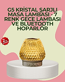 Kristal Tasarımlı Kablosuz Bluetooth 5.1 Hoparlör