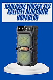 Büyük Boy Bluetooth Hoparlör Çoklu Bağlantı Çift Çıkışlı Taşınabilir Kesintisiz
