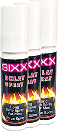 SIXX 3 ADET 25 CC TÜP DELAYTİMESPREY ERKEKLER IÇİNGECİKTİRİCİ