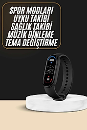 Akıllı Bileklik Android ve İOS Uyumlu Bildirim ve Çağrı Görme Spor Takibi