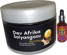 GİANT YAŞLANMAKARŞITI DEV AFRİKASALYANGOZU KREMİ 100 ML + HOTRHİNO BAYAN AFRODİZYAKDAMLA