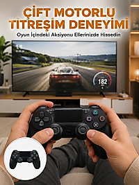 Kablosuz Titreşimli Oyun Kolu – Yüksek Hassasiyetli Analog Kontrol ve Ergonomik Tutma Yeni Nesil