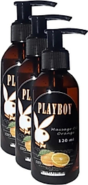 SÜPER PLAYBOY ORANGE FLAVORED MASSAGE OİL PORTAKAL AROMALI VÜCUT MASAJ YAĞI 120 ML 3 ADET