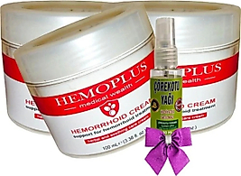 HEMOPLUS BAKIM KREMİ 100 ML X 3 ADET + ÇÖREK OTU YAĞI 30 ML