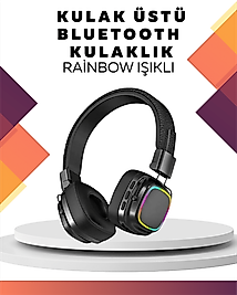 Kulak Üstü Bluetooth Kulaklık Katlanabilir RGB Işıklı UUCZZZXY30SODO-4