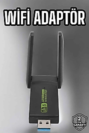 Wifi Adaptör Çift Bantlı Kablosuz Wifi Adaptörü