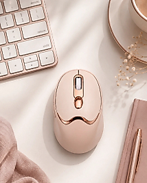 Bluetooth ve 2.4G Destekli Sessiz Kablosuz Mouse Şarjlı Tasarım