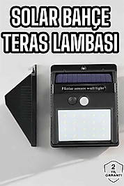 Güneş Enerjili Hareket Sensörlü 20 LED Bahçe Lambası UUCZSENSÖRLÜLAMBA1