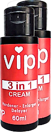 VİP 3X EFEKTCREAM 60 ML 2 ADET 3İN1 KREM PE.NİSİBÜYÜTME GECİKTİRMESERTLEŞTİRME