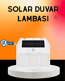 Güneş Enerjili 3 Modlu Duvar Apliği – Bahçe ve Garaj Aydınlatması