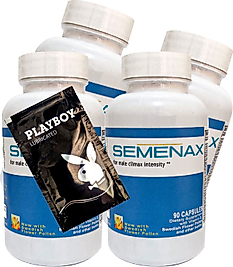 PLAYBOY JEL + SEMENAX ERKEKLERE ÖZEL DESTEKLEYİCİ 90'LI X 4 ADET