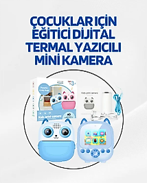 Dijital Termal Yazıcılı Mini Kamera – HD Video & Anında Fotoğraf Çıktısı
