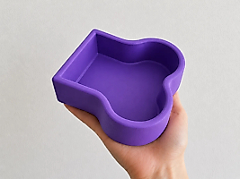 Kemik Model Beton Kedi Köpek Mama ve Su Kabı - Mor