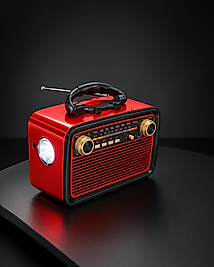 Ahşap Radyo LED Işıklı TF SD USB Girişli UUCZZZZKTF1467RADYOOOO2-1