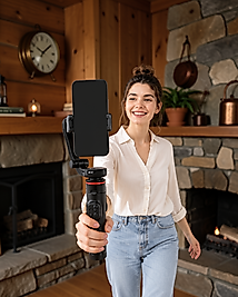 AI Yüz Takipli Gimbal Selfie Stick 360° Dönebilen UCZZPDC22GİMBEL-5