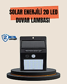 4 Modlu Solar LED Bahçe ve Garaj Lambası