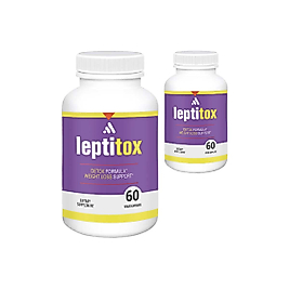 LEPTİTOX 2 ADET KADIN ERKEK YAZA HAZIRLIK VÜCUT  TAKVİYESİ 60 KAPSÜL