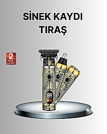 T Bıçaklı Şarjlı Saç Kesme ve Sakal Düzeltici – Burun Trimmerlı 2’si 1 Arada Set