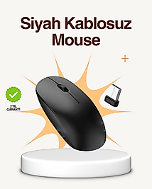 Kablosuz Sessiz Mouse – Ayarlanabilir DPI ve USB Bağlantılı