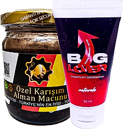BGLOVER BOYUNA ENİNE HACMİNE PE.NİSBAKIM MASAJ KREMİ 50ML + ÖZEL KARIŞIM ALAMAN MACUNU "SERTLİĞİNE" 240 GR