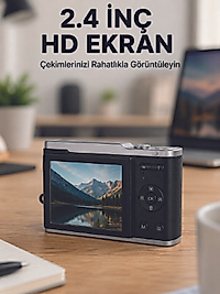 4K Video Kayıtlı 48 MP Dijital Fotoğraf Makinesi Otomatik Odaklama