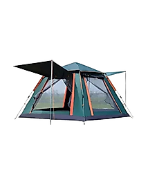 Otomatik Kamp Çadırı 240x210 cm Gölgelikli Kolay Kurulum Aile Çadırı