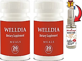 WELLDİA PROST PRO CAPS 2 KUTU ERKEKLERE ÖZEL FORMÜLLÜ 20LI TAKVİYELİK KAPSÜLLER + AFRODİZAYN YAĞI