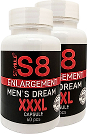 STIMUL8 (S8) ERKEKLERE ÖZEI 2 ADET XXXLBÜYÜTÜCÜ 60 LI EN BOY EBAT