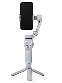 Yapay Zeka Takipli Telefon Gimbali Katlanabilir Tripod Bluetooth Kontrollü Dahili LED Işıklı