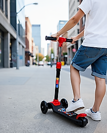 3 Tekerlekli Çocuk Scooterı Kaymaz Geniş Tabanlı UCZZCNSSCOOTER-2