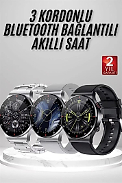 Akıllı Saat Amoled Ekran Bluetooth Bağlantılı Sesli Görüşme Nabız Ölçer